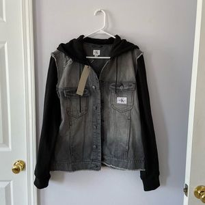 NEW WITH TAGS! Calvin Klein Mixed trucker jacket
